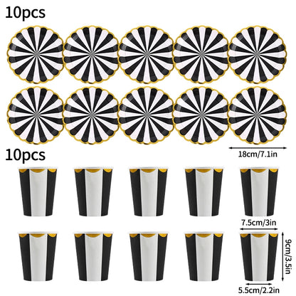 Birthday Decorations Party Paper Plates Cups Baby Shower Party Accessories Party Favors Gifts Plates for Party Supplies