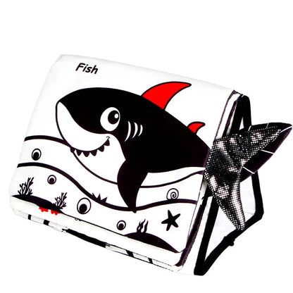 Tummy Time Mirror for Babies Black and White Toys Infants High Contrast Baby Toys For Newborn Baby Sensory Gift  0-12 Months