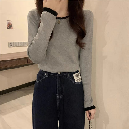 Autumn Postpartum Woman Breastfeeding Cotton T-shirt Lace Two-piece Nursing Tees Maternity