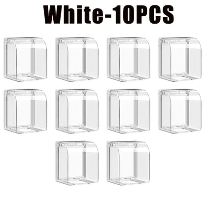 Portable Self-Adhesive Switch Protective Cover Waterproof Kids Safety Electric Plug Cover Power Outlet Socket Protector