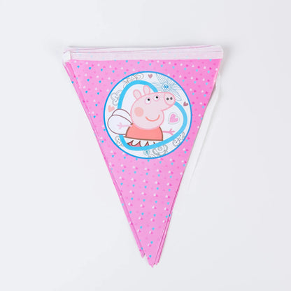 Peppa Pig Birthday Party Decorations Balloons Plate Cup Banner Tableware Set for Baby Shower George Page Party Favors Kids Gifts