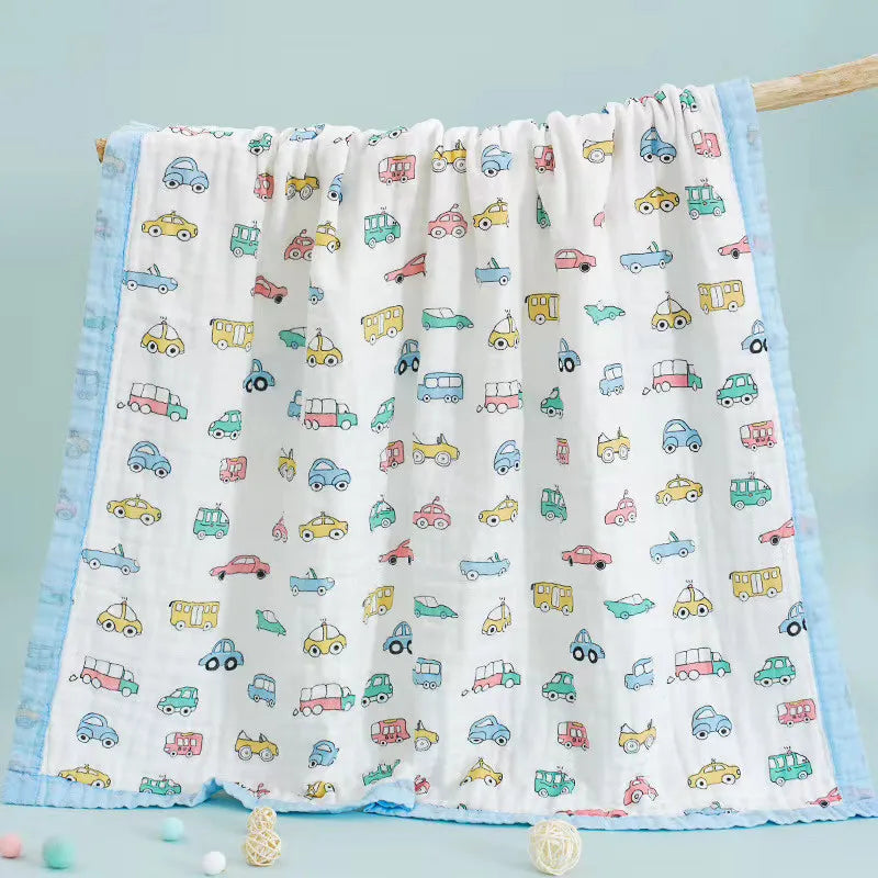 110x110cm 120x150cm 6 Layer Muslin Boy Girl Kids Children Sleep Blanket Swaddle Bath Towel 100% Cotton Newborn Wrap Baby Blanket