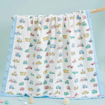 110x110cm 120x150cm 6 Layer Muslin Boy Girl Kids Children Sleep Blanket Swaddle Bath Towel 100% Cotton Newborn Wrap Baby Blanket