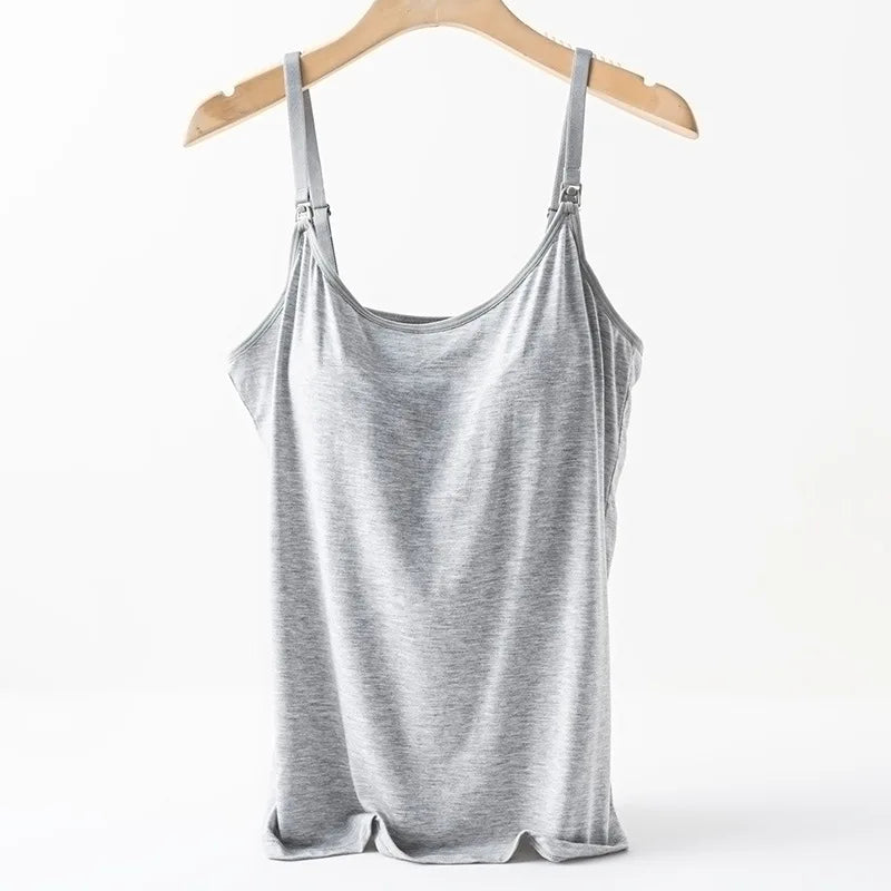 Women Maternity Summer Nursing Tank Tops Breastfeeding Maternity Clothing