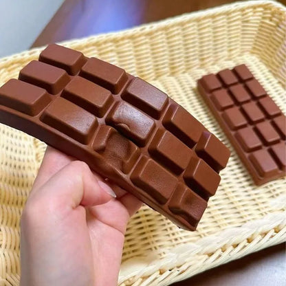 Chocolate Squishy Squeeze Slow Rising Stress Relief Fidget Toy, Realistic Food Squishy, Office Desk Decor & Relaxing Gift