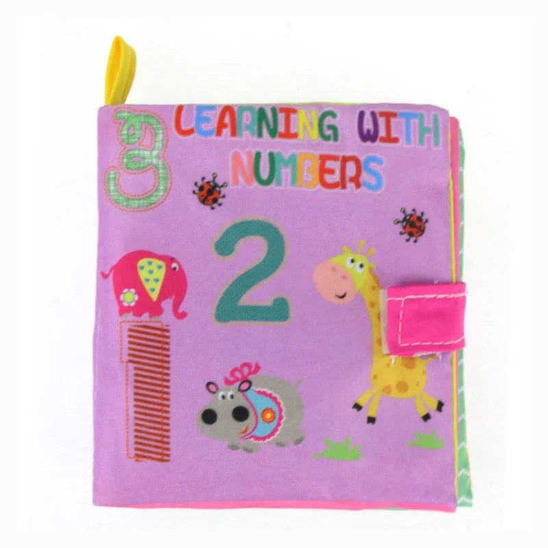 Baby Soft Cloth Book 0-36 Month Montessori Early Educational Toys Cognitive Book for Toddler