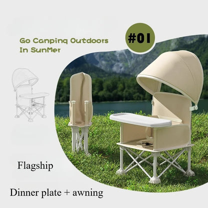Outdoor Beach Chairs Portable Travel Folding Kids with Feeding Chair