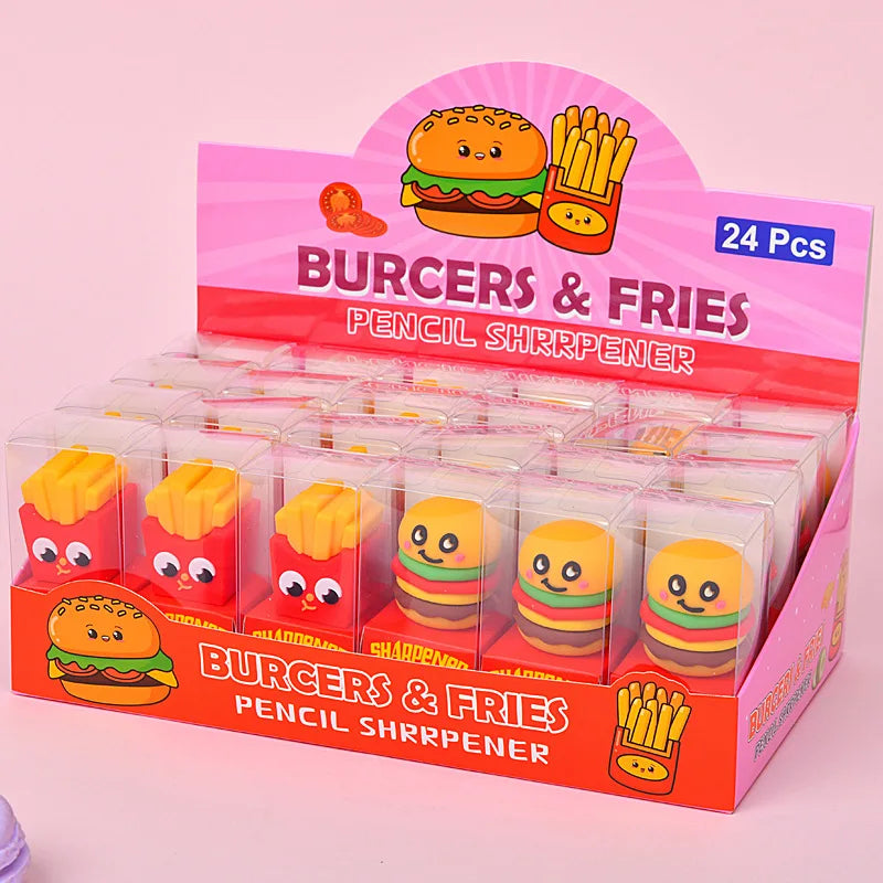 24 Pcs Cute Cartoon Capybara Shape Children's Pencil Sharpeners Primary School Student Stationery