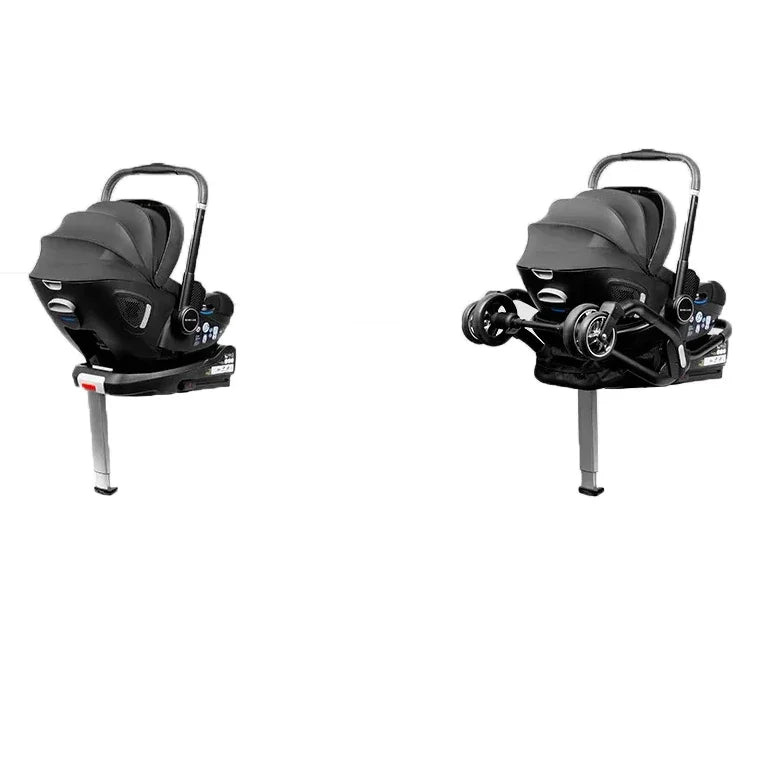 4in1 Baby Stroller, Children's Car Seat Luxurious Newborn Portable Lightweight Baby Carriage with ISOFIX Base