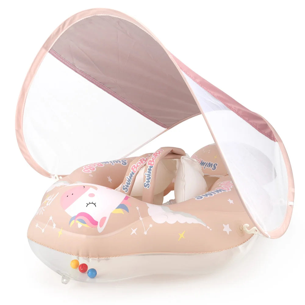 Swimbobo New Upgrades Mesh More Safety Soft Ventilate Seat Pocket Baby Inflatable Swimming Floating Kids Ring Circle Summer Toys