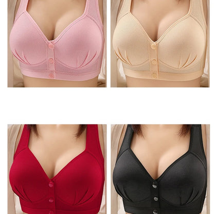 Maternity Bra Wire Free Front Closure Breastfeeding Nursing Bra