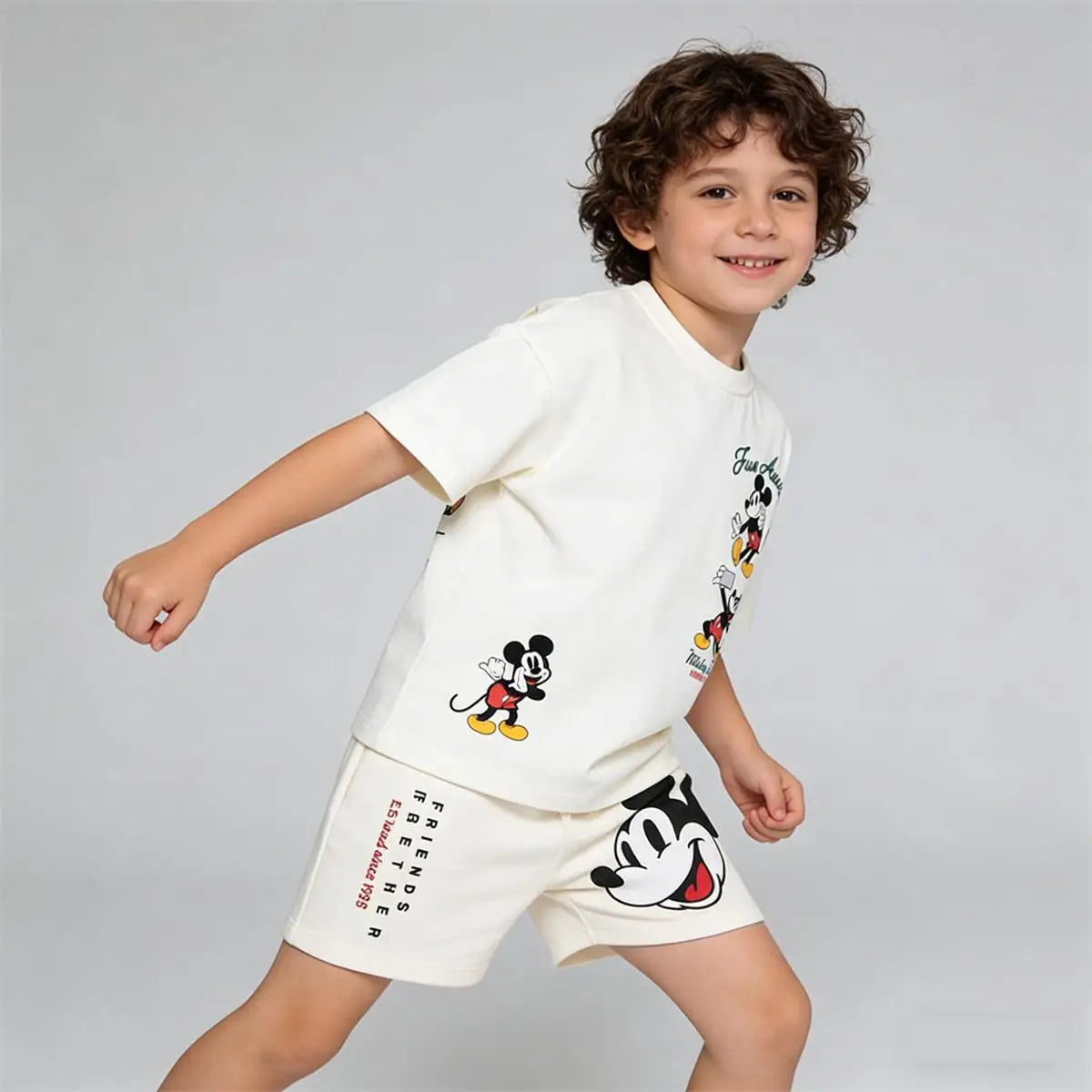 Boys Summer Clothes Toddler Cartoon T Shirt+Shorts 2Piece Set Infant Cute Printed Tees All-match Shorts