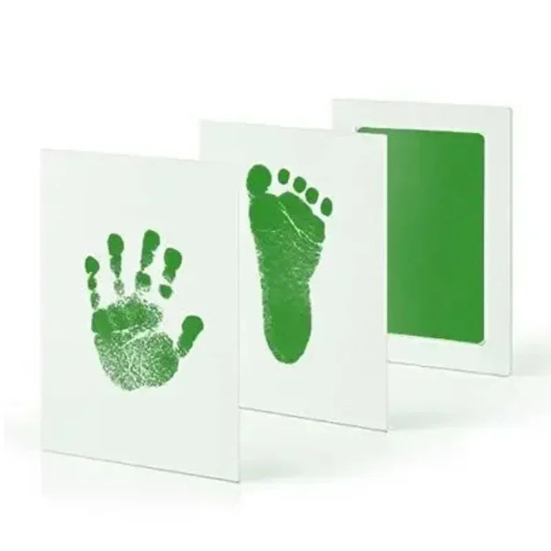 Newborn Baby DIY Hand And Footprint Kit Ink Pads Photo Frame Handprint Toddlers Souvenir Accessories Safe Clean Baby Shower Gift
