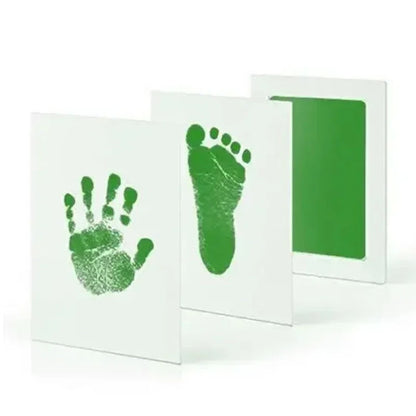 Newborn Baby DIY Hand And Footprint Kit Ink Pads Photo Frame Handprint Toddlers Souvenir Accessories Safe Clean Baby Shower Gift