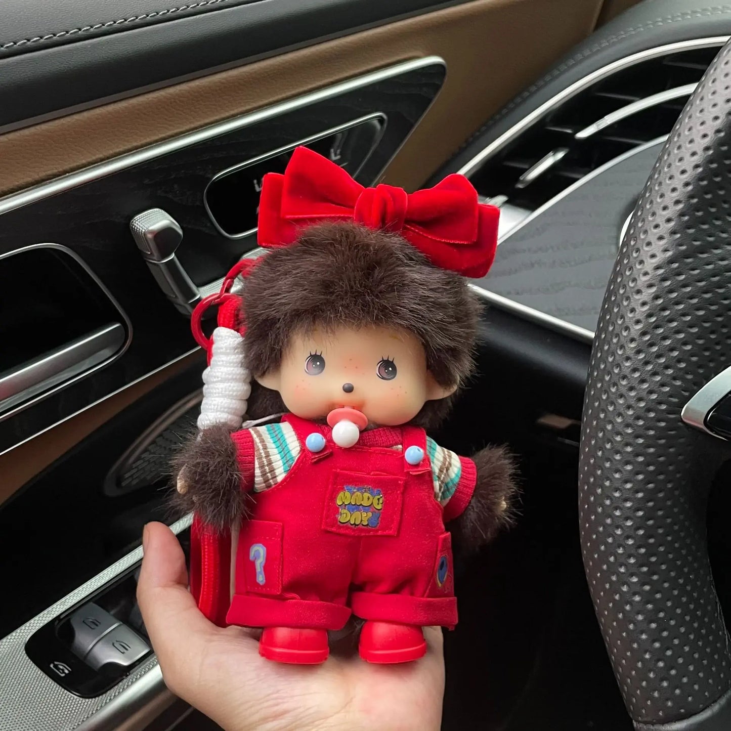 15cm Monchhichi Cute Little Monkey Diy Outfit Change Doll Multiple Styles Exquisite Backpack Pendant Keychain Toy Periphery Gift