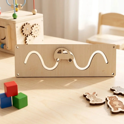 DIY Montessori Busy Board Accessories Set Wooden Sensory Activity Toys Gear Switch LED Light Drum Beads Educational Learning Toy
