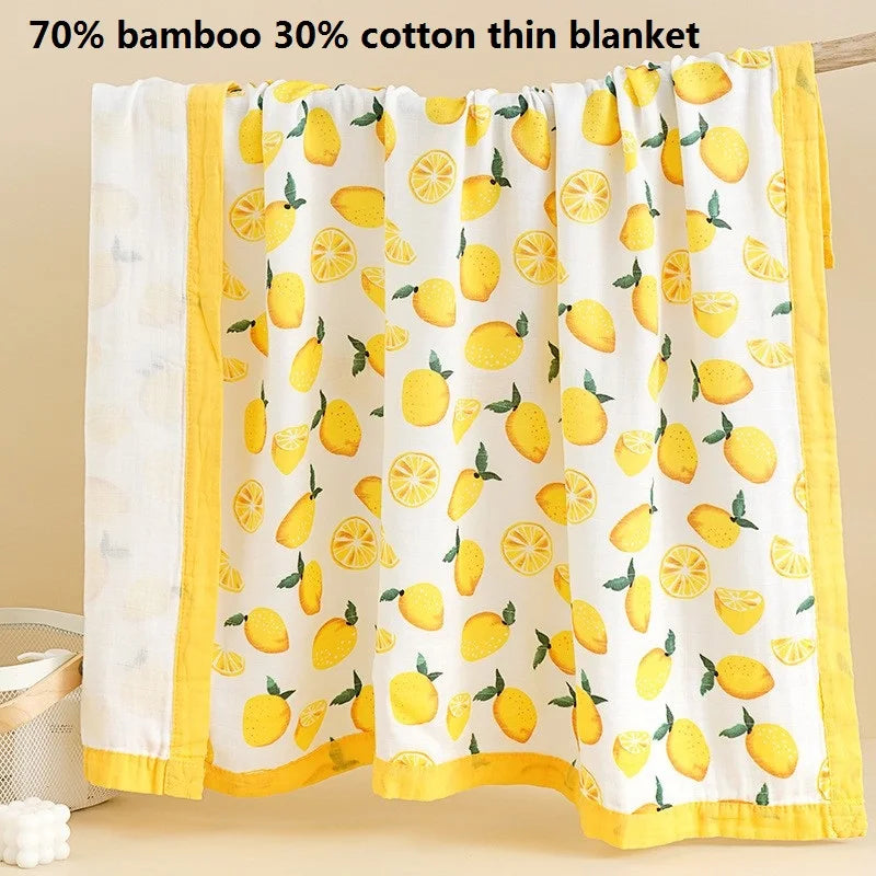 110x110cm 120x150cm 6 Layer Muslin Boy Girl Kids Children Sleep Blanket Swaddle Bath Towel 100% Cotton Newborn Wrap Baby Blanket