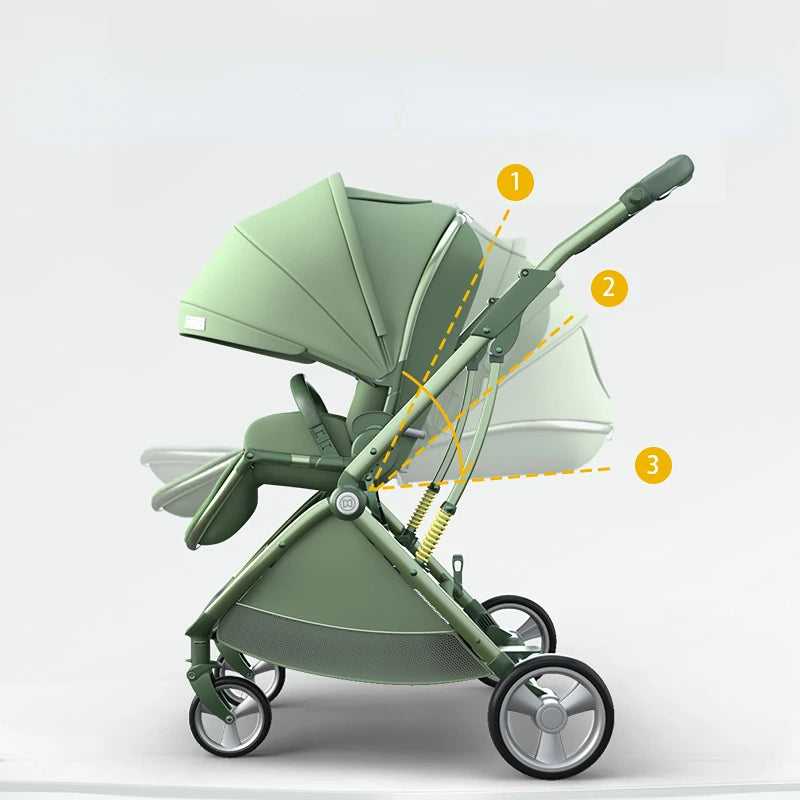 New Twins baby Stroller Splitable Shock absorption multiple Stroller Lightweight Folding Sit and Lying Two-Way baby carriage