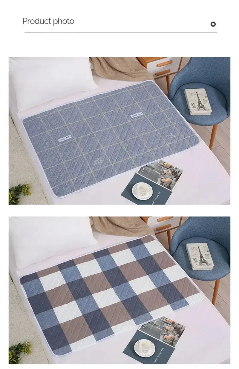 Waterproof Washable Mattress Cartoon Bed Protector Diaper Bedding Urine Pads Cloth Breathable
