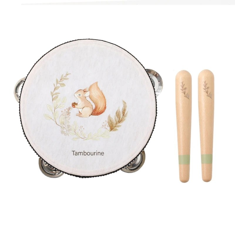 Wooden Montessori Musical Instruments for Baby, Xylophone, Rattle, Drum, Music Enlightenment, Educational Toys