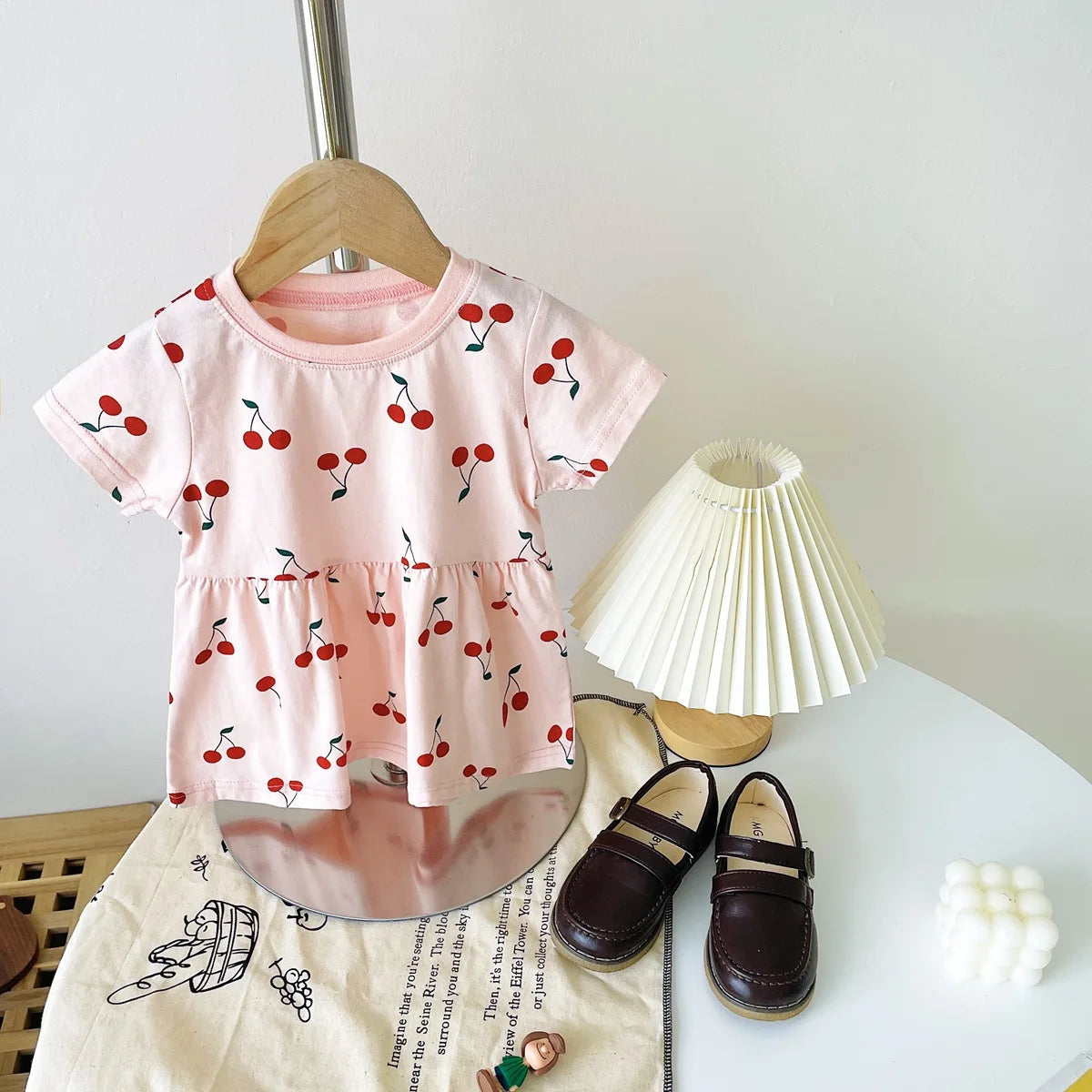 Sanlutoz Fashion Cute Kids Dress Summer Cotton Baby Girls Dress Holiday