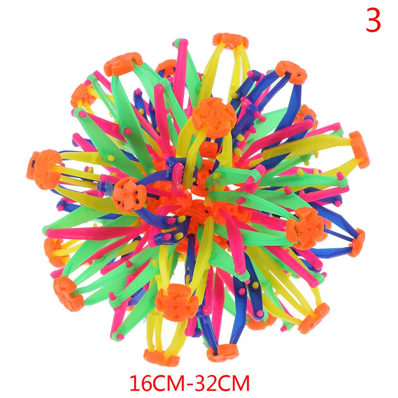 Telescopic Ball Children's Magic Outdoor Flower Ball Throwing Ball Kick-off Stretching Flower Ball Parent-child Interactive Toy