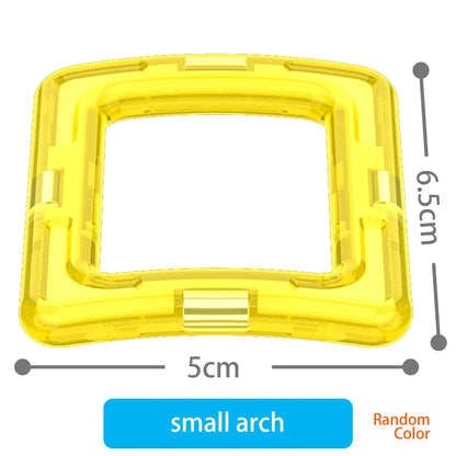 large Magnetic tiles Designer Magnet Building Blocks Accessories Educational Constructor Toys For Children Kids Girls Set Gift