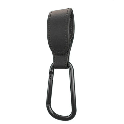 Baby Stroller Hook Fashion PU Leather Adjustable Pram Hook Cart Organizer Diaper Bag Hanger Children Boy Girl Travel Accessories