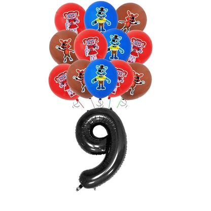 FNAF Five Nights Freddyed Birthday Party Decorations Balloons Plate Banner Tableware Set for Baby Shower Party Favors Kids Gifts