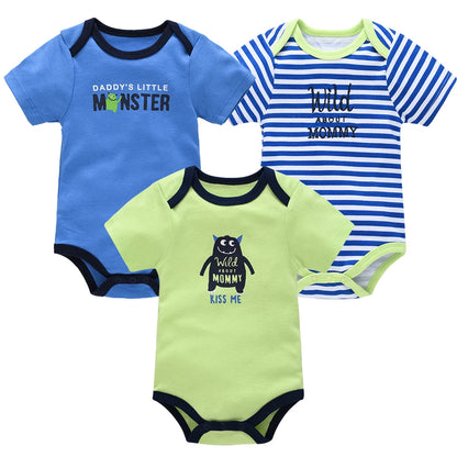 Honeyzone Summer Baby Clothes Infant Girls Romper Cute Lion Full Print Boys Bodysuits 2pcs /Set Trottie Jumpsuits Outfits 