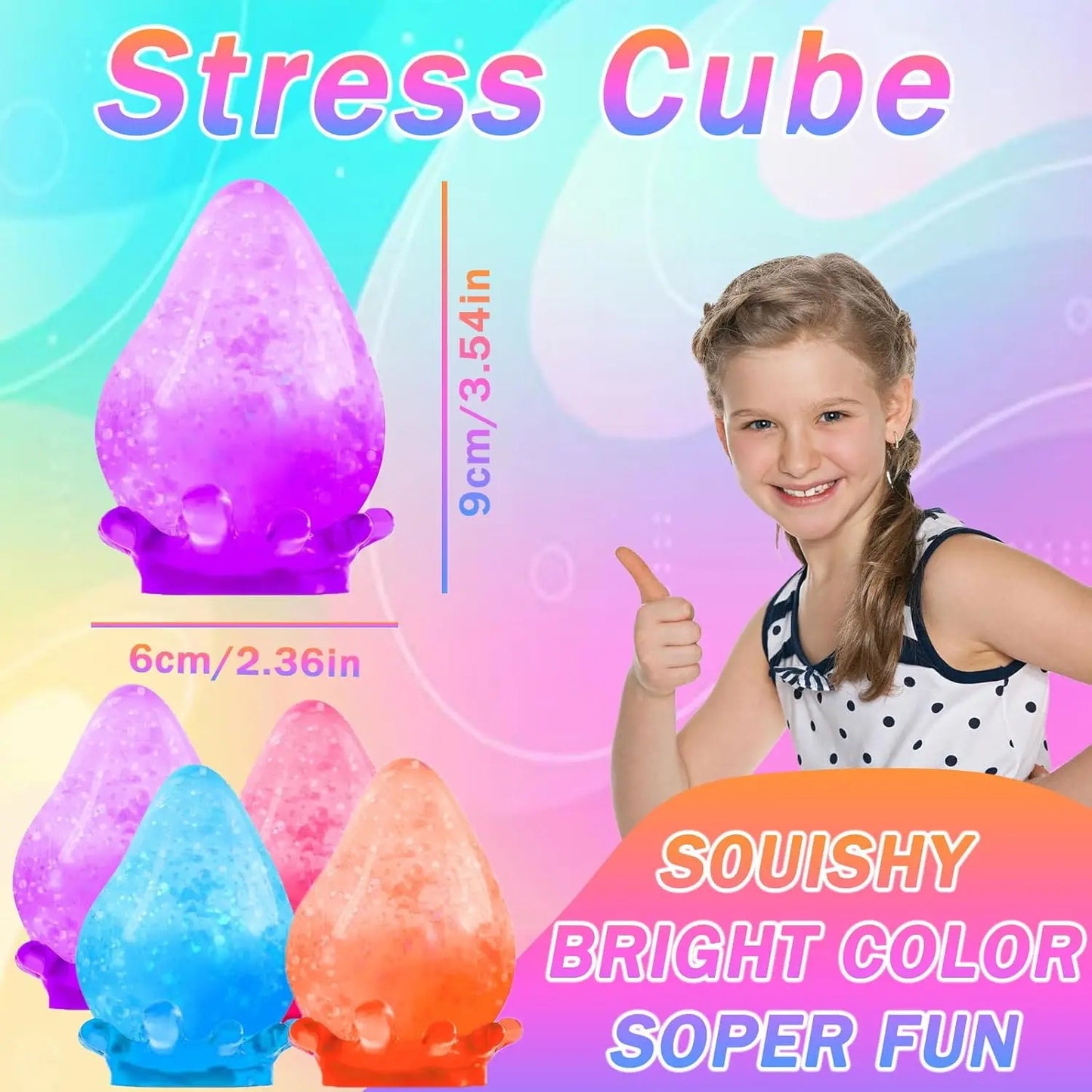 Hot Selling Needoh Style Dreamy Water Drop Squishy Toy,Malt Sugar Slow Rising Stress Ball,Sensory Fidget Toys For Anxiety Relief