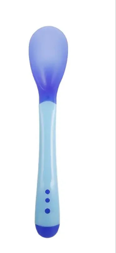 2pc Baby Spoon Fork Set Children Tableware Children Utensil Safety Tableware Infant Solid Feeding Flatware for Baby Feeding Bowl