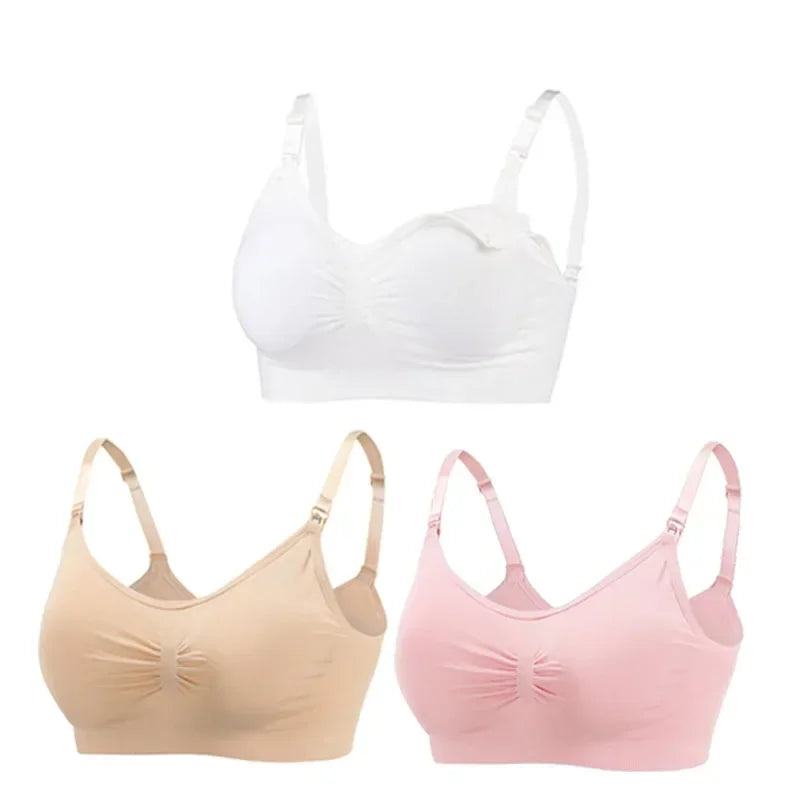 3PC/lot Maternity Nursing Bras Cotton Breastfeeding & Pregnant Moms