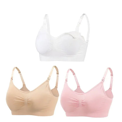 3PC/lot Maternity Nursing Bras Cotton Breastfeeding & Pregnant Moms