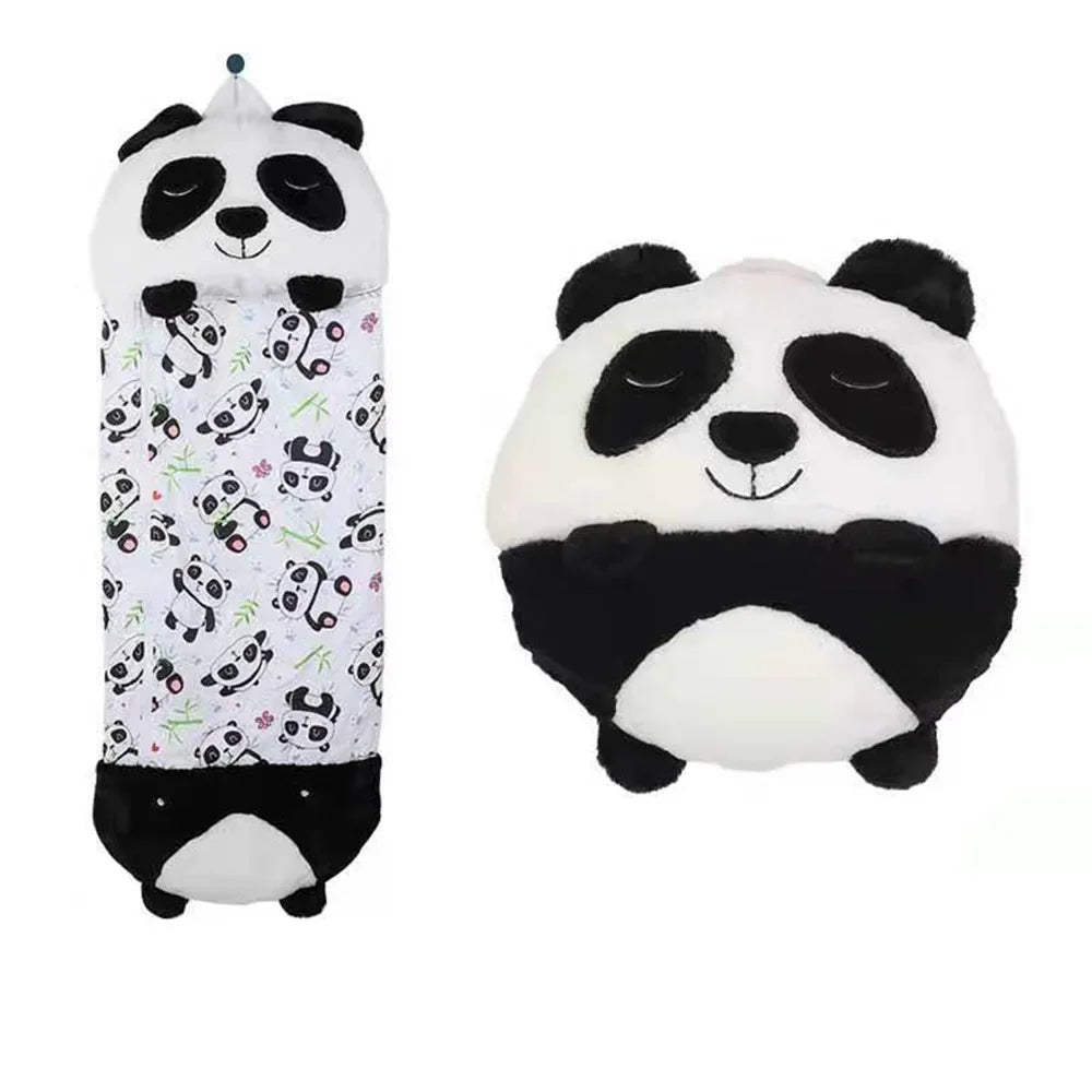 Cartoon Kids Sleep sacks Plush Sleeping Bag with Pillow for Boys & Girls