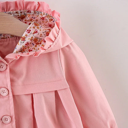 Baby Girl Jacket Long Sleeve Cotton Windbreak 0-3 Years