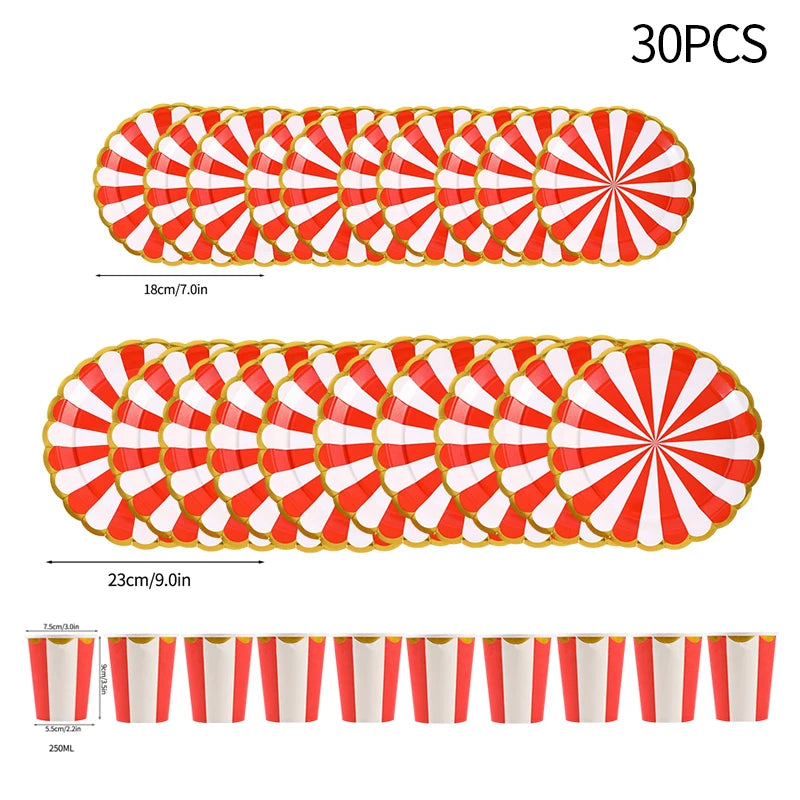 Birthday Decorations Party Paper Plates Cups Baby Shower Party Accessories Party Favors Gifts Plates for Party Supplies