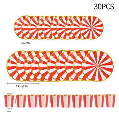 Birthday Decorations Party Paper Plates Cups Baby Shower Party Accessories Party Favors Gifts Plates for Party Supplies