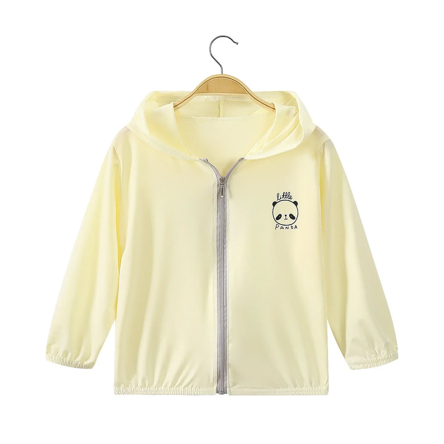 Summer Girls UV Sun Protection Clothing Thin Hooded Jacket for Kids Breathable Air Conditioner Shirt Clothes 2-10 Years