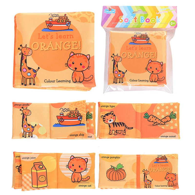 Baby Cloth Books Toys Soft Montessori Sensory Early Education Learning Games for Kids 0-12 Months Educational Infant Development