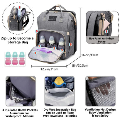 Mommy Bag Lightweight Portable Folding Large-capacity Travel Maternity Bags