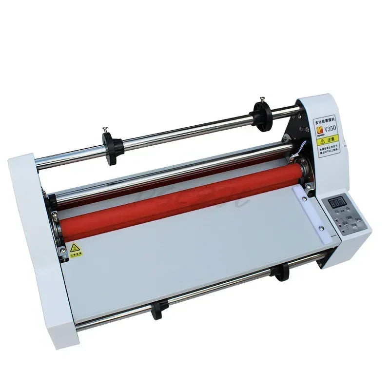 V350 Fully Automatic Hot and Cold Laminating Machine Electronic Temperature Control Dual-use Hot Roller Laminating Machine