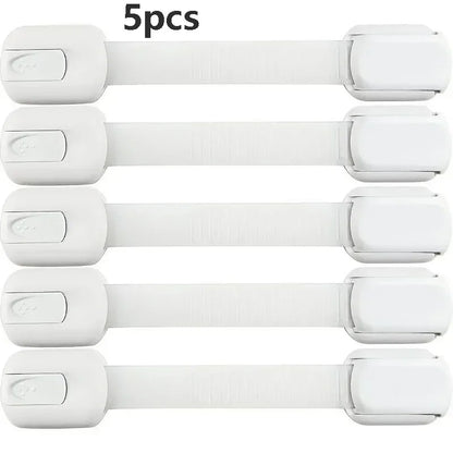 Baby Safe Straps Baby Safety Lock Drawer Child Safety Cabinet Locks Adhesive Cabinet Drawer Door Latches