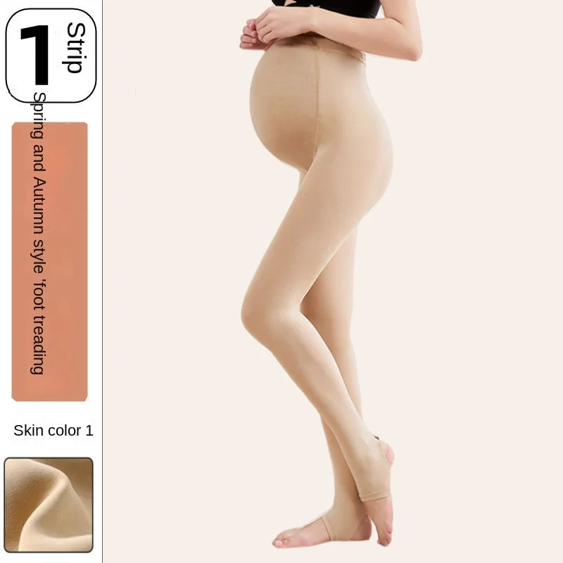 High Waist pregnancy Leggings Skinny Maternity clothes for pregnant women Belly Support Knitted Leggins
