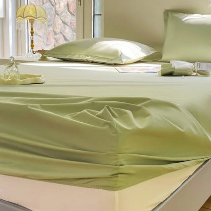 Solid Color Waterproof Fitted Bed Sheet Bed Cover Mattress Protective Cover  All Size for Bed Mattress All Seasons