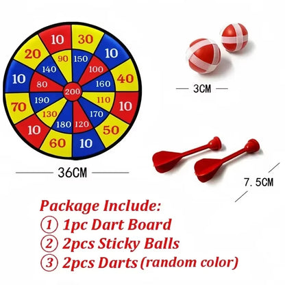 36cm Toy Dart Board with Sticky Balls Indoor/Outdoor Fun