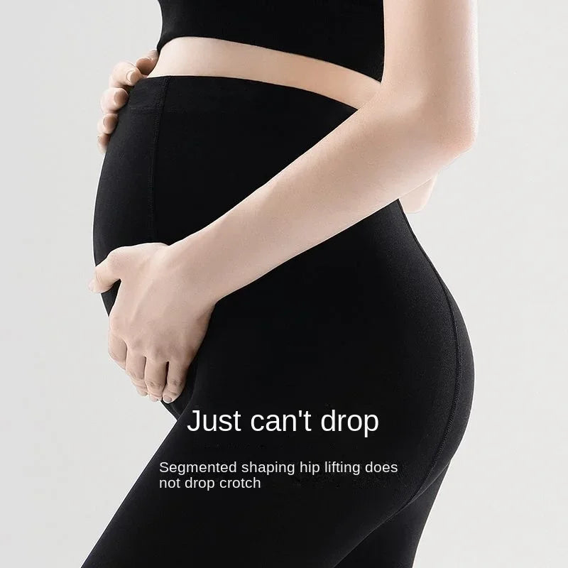 High Waist pregnancy Leggings Skinny Maternity clothes for pregnant women Belly Support Knitted Leggins