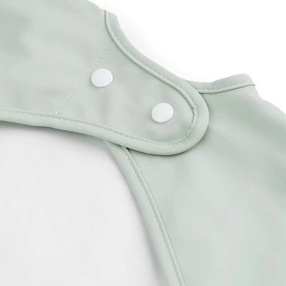 Baby Infant Eating Clothes PU Kids Smock Bib Long Sleeve Waterproof Food Pocket Easy to Clean
