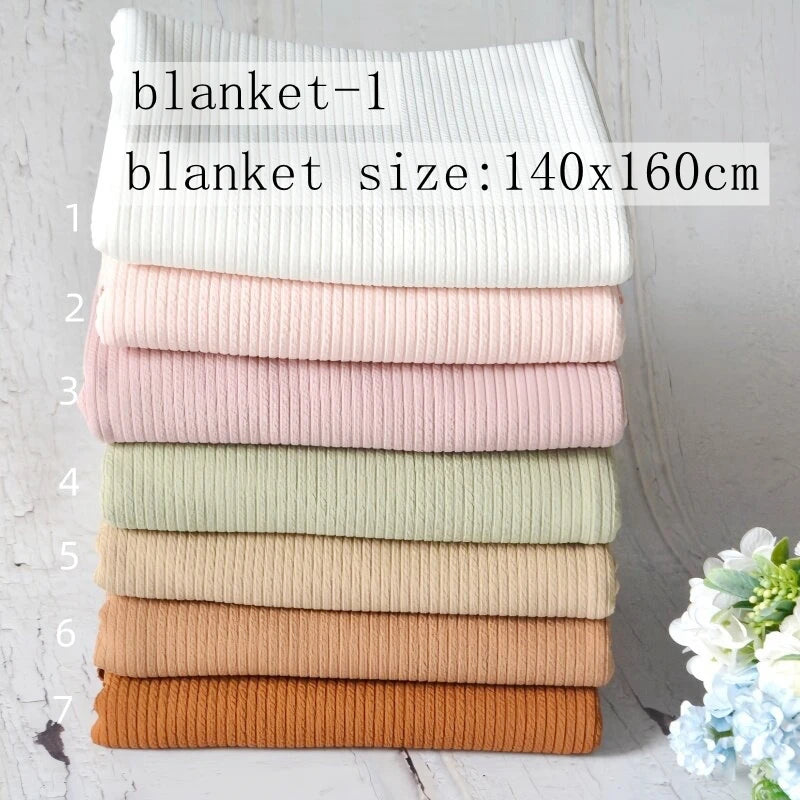 Stretchy Newborn Wrap Photography Jersey Baby Swaddle Wrap Headband Set Posing Pillow Newborn Photography Backdrops Accessories