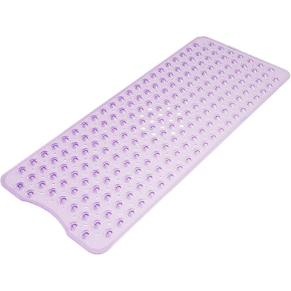 1pc Cartoon Extra Long Bathtub Mat 40x100cm Non-Slip Bathmat Suction Cups & Drain Holes